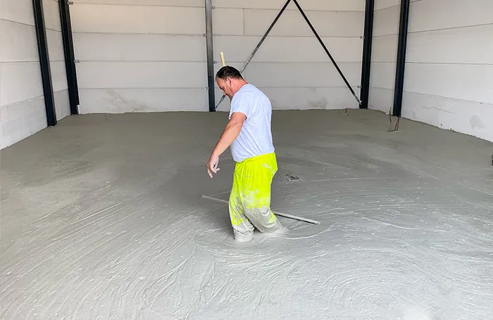 vloer renovatie met schuimbeton